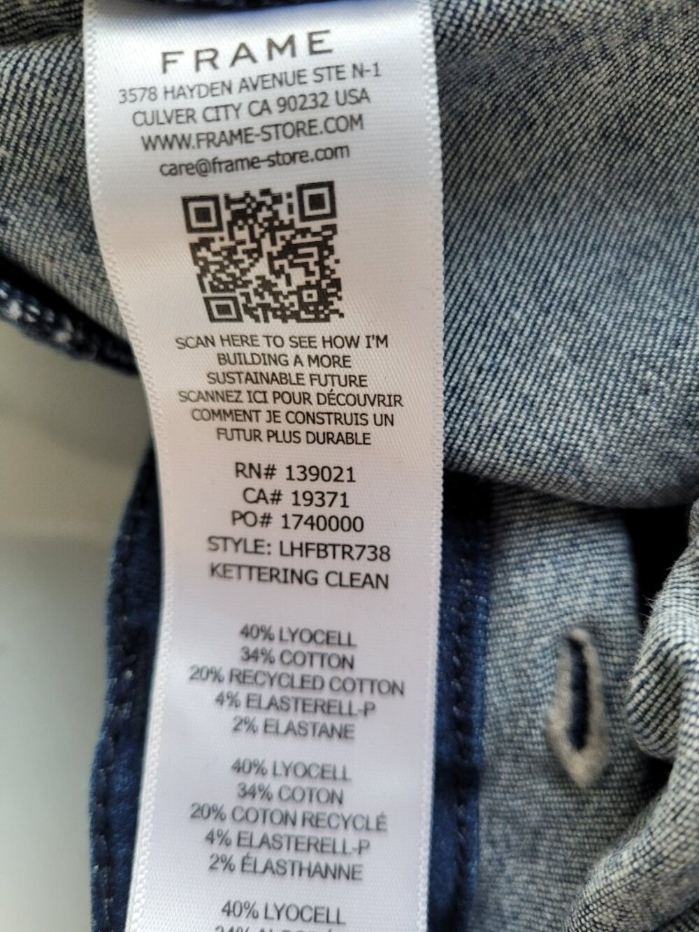 Frame Denim Le High Flare Size 26 - Picture 9 of 10
